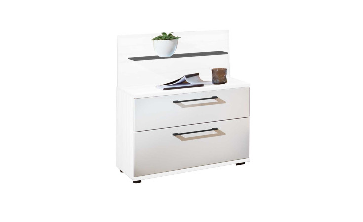 Komfort-Konsole links, in der Farbausführung Weiß