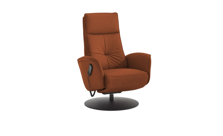 Komfort-Relaxsessel MONDO Comfort Casio Vision A, in der Farbausführung Cognac, Schrägansicht