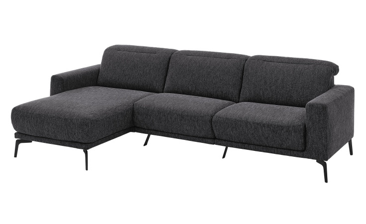 Basis-Wohnlandschaft MONDO Ensemble Shima, in der Farbausführung Black, Schrägansicht