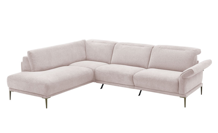 Komfort-Ecksofa MONDO Ensemble Lillia, in der Farbausführung Nature, Schrägansicht