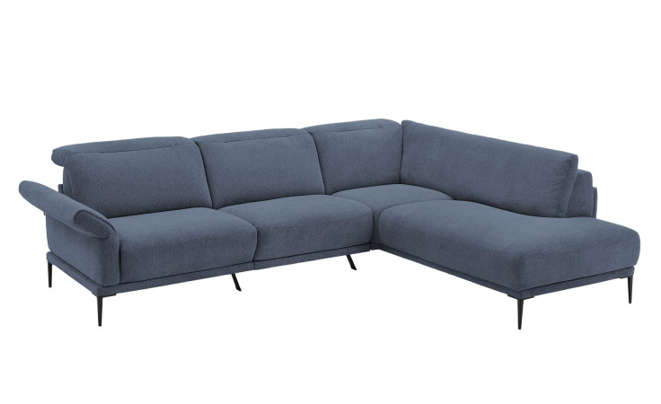 Basis-Ecksofa MONDO Ensemble Lillia, in der Farbausführung Blue, Schrägansicht
