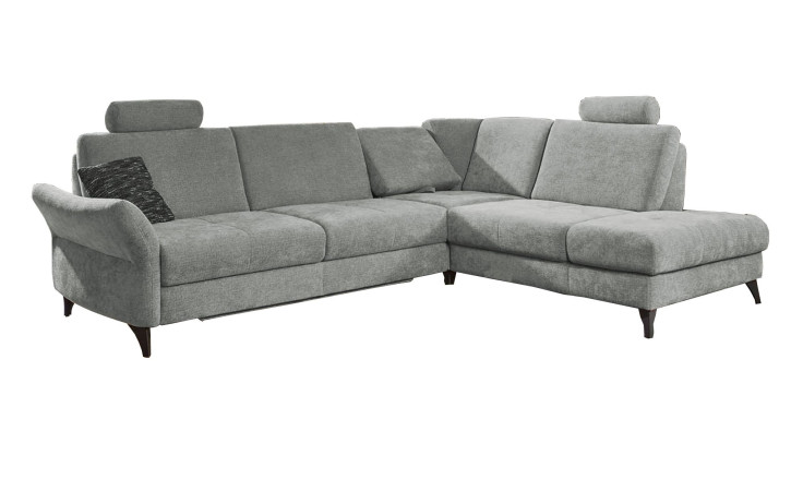 Komfort-Wohnlandschaft MONDO Belcaro in der Farbe Alu