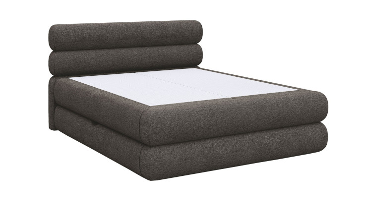 Boxspringbett Nova in der Farbe dunkelgrau