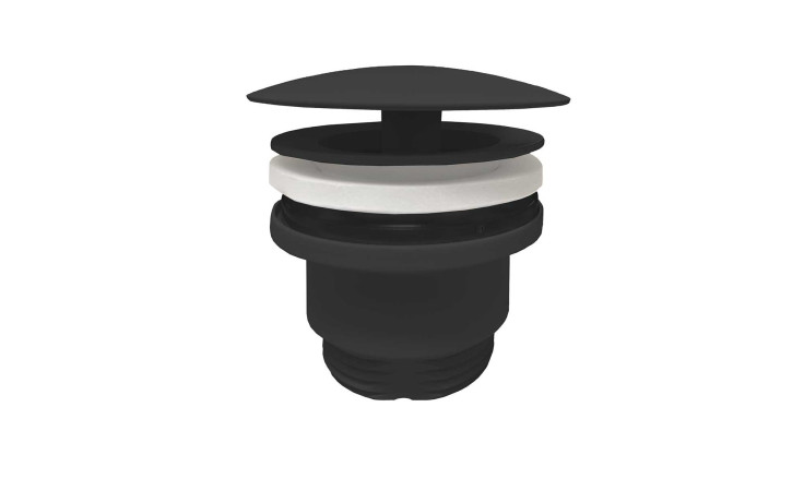 Permanentablauf in der Farbausführung schwarz