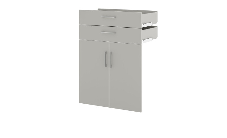 Türen-/SK-Paar vito Vary im Dekor Kreidegrau matt