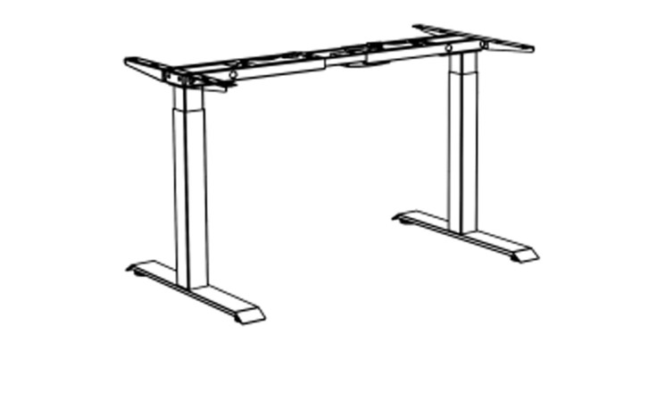 Elektro-Untergestell vito Vary Ausführung Silber