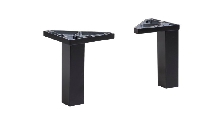 Fuß-Set vito Alomi, 2er Set, Ausführung Schwarz eckig