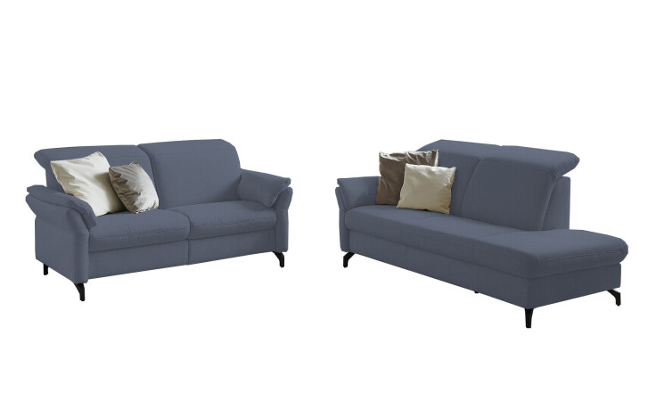 Komfort-Sitzgruppe vito Sadena, in der Farbausführung Graublau