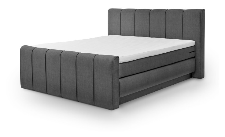 Boxspringbett set one Fairfield im Bezug Charcoal