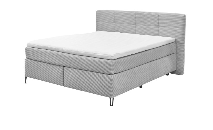 Boxspringbett set one Fairfield in der Farbe silber
