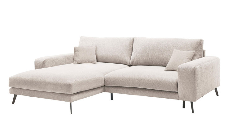 Ecksofa set one Kansas mit Bezug in der Farbe "Cream"