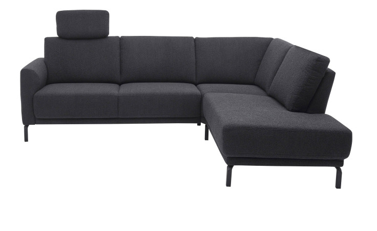 Komfort-Ecksofa Musterring MR 385 in schwarz