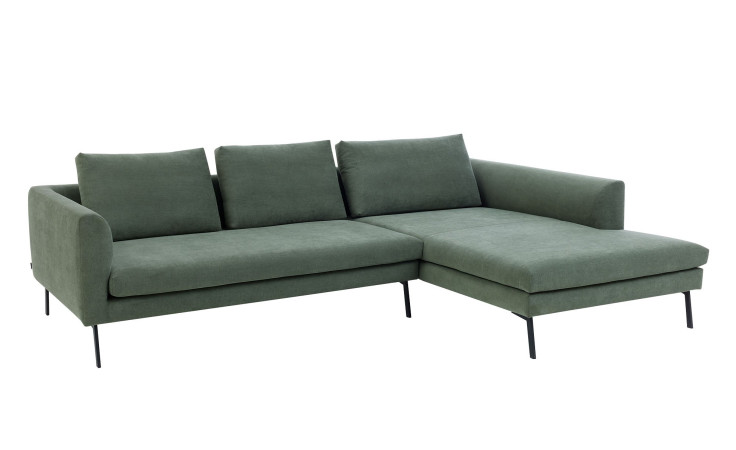 Basis-Wohnlandschaft Musterring 4820, in der Farbausführung Olive, Schrägansicht