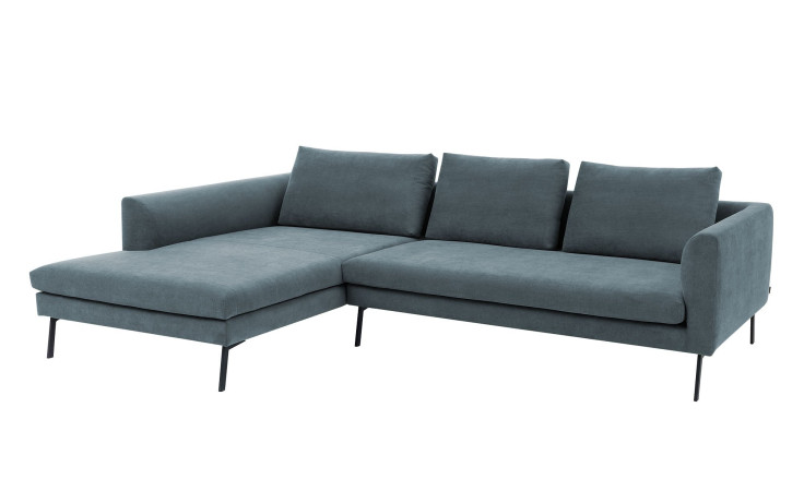 Basis-Wohnlandschaft Musterring 4820, in der Farbausführung Azur, Schrägansicht