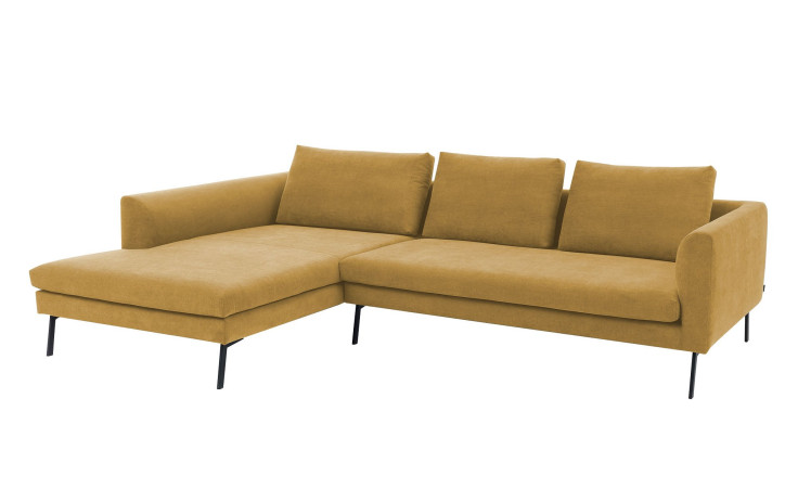 Basis-Wohnlandschaft Musterring 4820, in der Farbausführung Curry, Schrägansicht