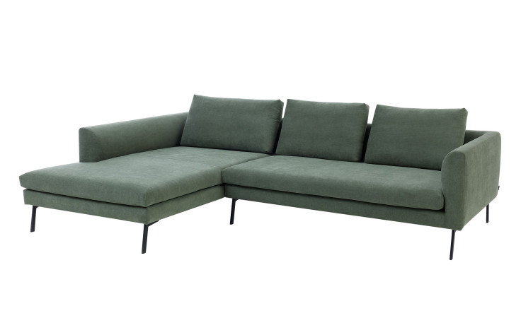 Basis-Wohnlandschaft Musterring 4820, in der Farbausführung Olive, Schrägansicht