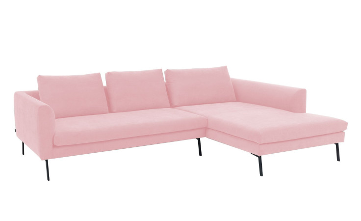 Basis-Wohnlandschaft Musterring 4820, in der Farbausführung Rosa, Schrägansicht