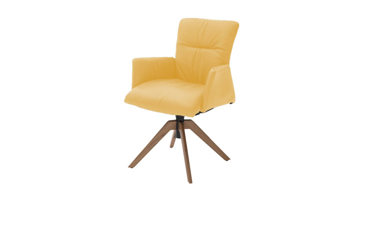 Armlehnstuhl Musterring Helmond, in der Farbausführung Lemon, Schrägansicht