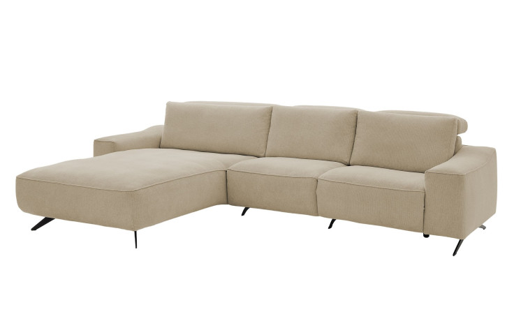 Komfort-Wohnlandschaft Musterrring MR 9450, in der Farbausführung Beige, Schrägansicht