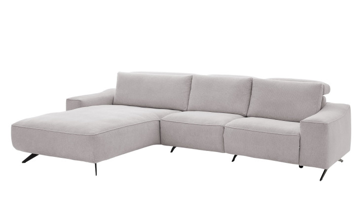 Komfort-Wohnlandschaft Musterrring MR 9450, in der Farbausführung Silver, Schrägansicht