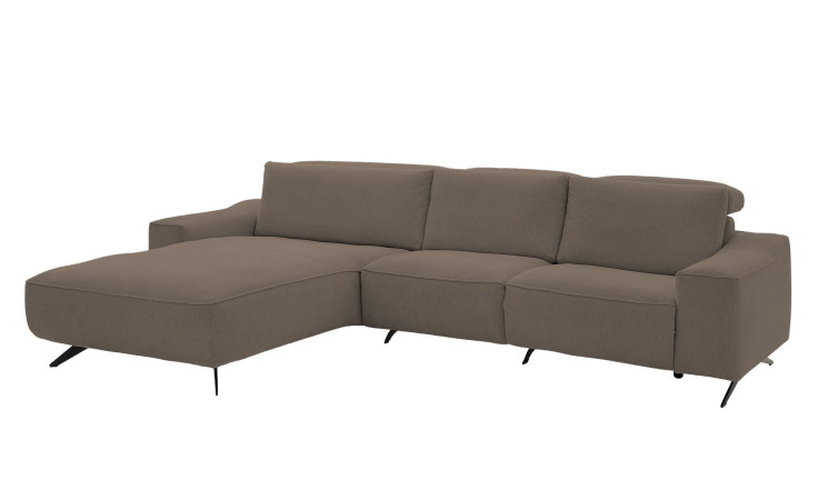 Komfort-Wohnlandschaft Musterrring MR 9450, in der Farbausführung Taupe, Schrägansicht