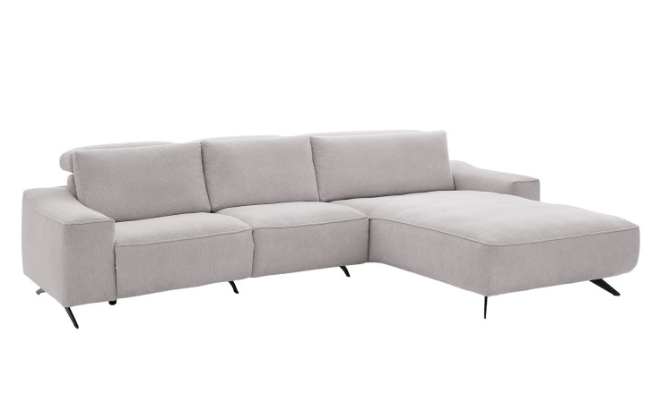 Komfort-Wohnlandschaft Musterrring MR 9450, in der Farbausführung Silver, Schrägansicht