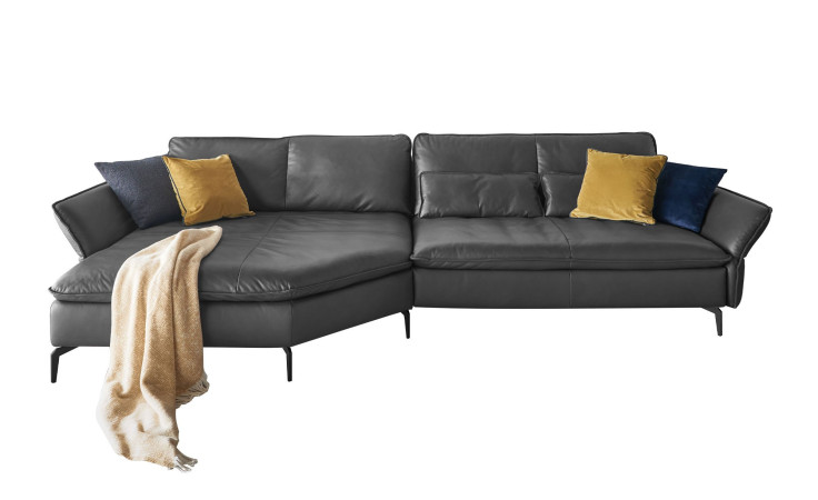 Basis-Ecksofa Musterring MR 2340 mit Bezug aus Leder in Anthrazit