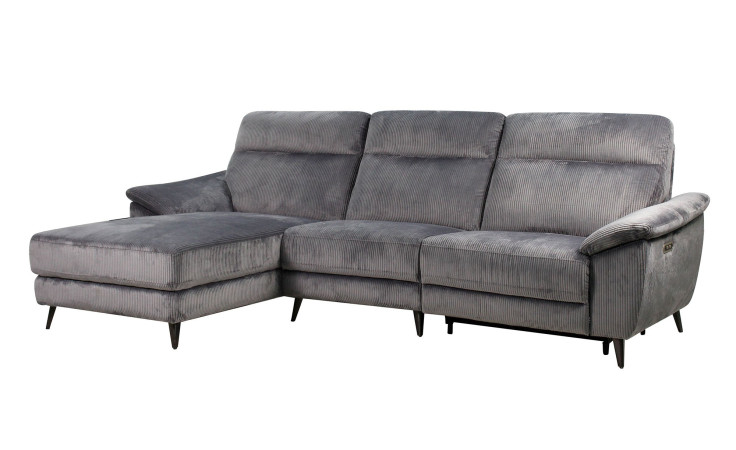 Wohnlandschaft Leander, in der Farbausführung Grau