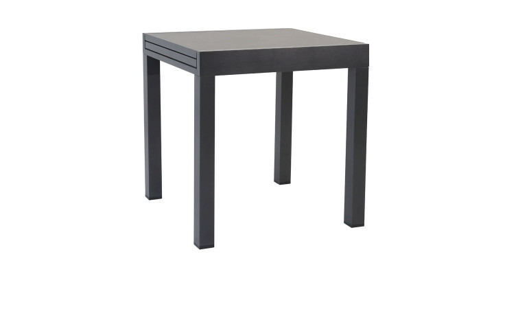 Gartentisch ausziehbar Dallas in grau und Anthrazit, ausziehbar auf ca. 144 cm