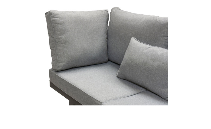 Armteil zum Sofa Bondino in Grau und Anthrazit inkl. Kissen