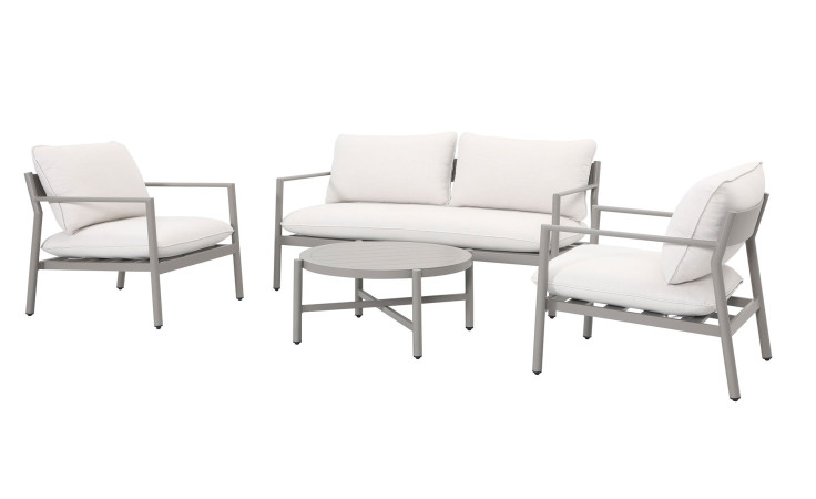 Gartenlounge-Set Giarre von outdoor in beige-taupe, 4-teilig