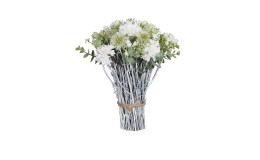 Blumen-Arrangement 24 cm in beige