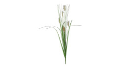 Gras 67 cm aus Kunststoff in grün mit weißen Applikationen.