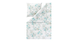Flanell-Bettwäsche Frosted flowers 135 x 200 cm