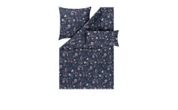 Mako-Satin-Bettwäsche Linda 155 x 220 cm