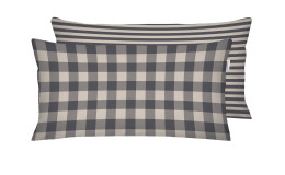 TOM TAILOR Flanell-Kissenhülle 40 x 80 cm