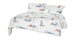 Seersucker-Bettwäsche Easy 155 x 220 cm