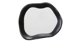 Wandspiegel, in dem Maßen 40,3 x 34 x 6,8 cm und in der Ausführung Schwarz