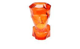 Vase Prismaface in orange
