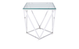 Beistelltisch Christallo mit einer Glasplatte