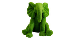 Deko-Elefant Elephantdot 18 cm in grün