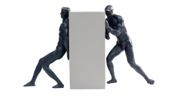 Deko-Objekt Oppose 23 cm in schwarz