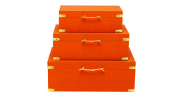 Box Noah 3er-Set 56 x 33 cm in Orange