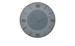 Wanduhr Leonardo 48,5 cm in Grau / Gold