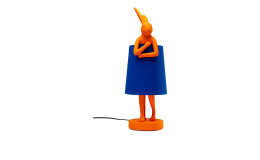 Tischleuchte Tlrabbit 20 cm in Orange und Blau
