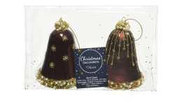 Christbaumanhänger-Set Glocke 2 tlg.