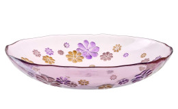 Schale Luminosa 30 x 8 x 30 cm mit Blumen