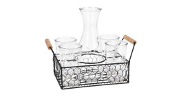 Trinkglas-Set im Korb 6 tlg. 