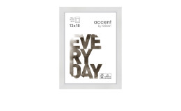 Holz-Bilderrahmen Zoom 13 x 18 cm in weiß.