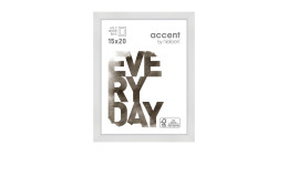 Holz-Bilderrahmen Zoom 15 x 20 cm in weiß.